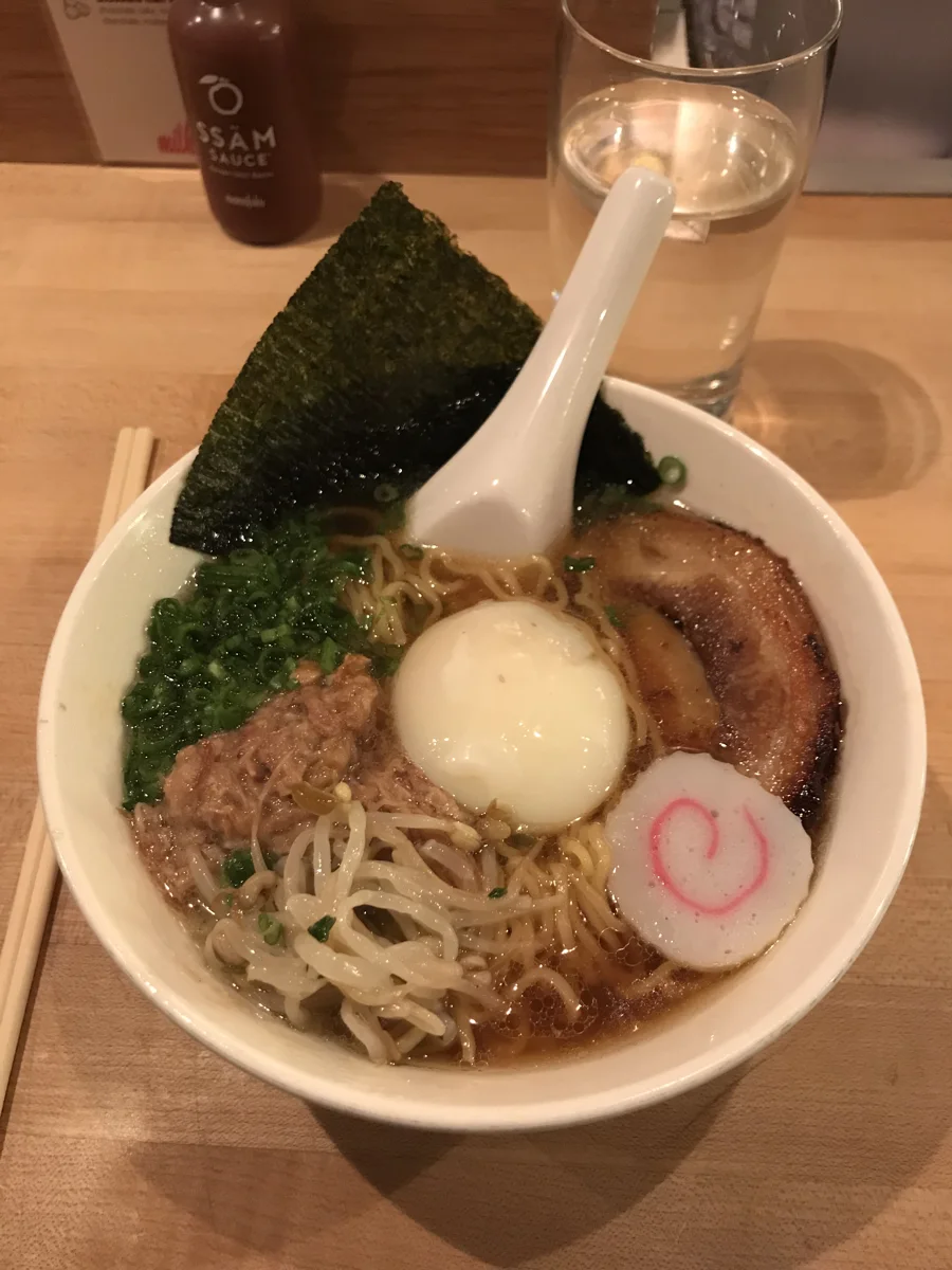 Momofuku ramen photographed December 19, 2017. Archive image, not the current menu serving.